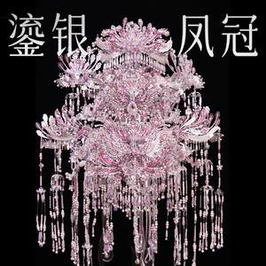钢达鎏银凤冠粉黛二十二鎏金diy手工材料包金属拼图生日礼物女