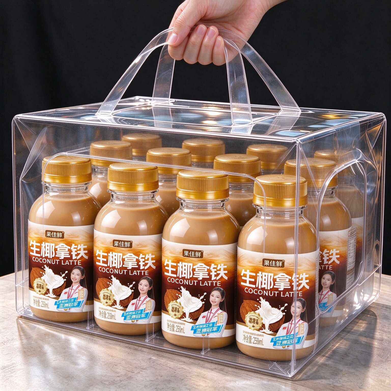 生椰拿铁风味饮料整箱258ml*20瓶即饮咖啡0糖无负担熬夜加班早餐