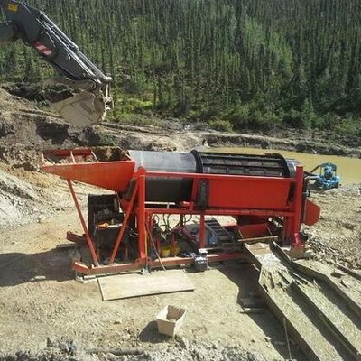 Trommel screen移动式黄金选取设备砂金开采机械可灵活移动