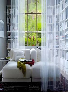 直播间白色蕾丝透明纱帘窗纱影楼写真拍照背景纱透光道具摄影飘纱