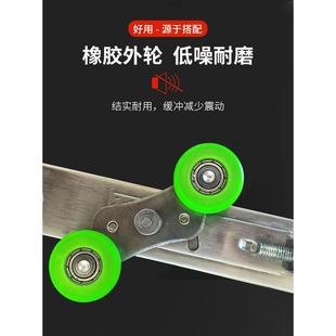 木门平板上轮不锈钢门上定位轮铝合金门防摆轮一字上轮推拉门滑轮