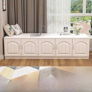 落地窗柜收纳柜落地窗柜可坐低柜落地柜收纳柜自由组合阳台柜定制