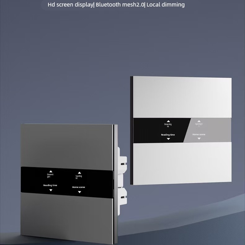 苏米智能开关 H2plus屏显面板蓝牙mesh2.0语音控制已接入米家零火