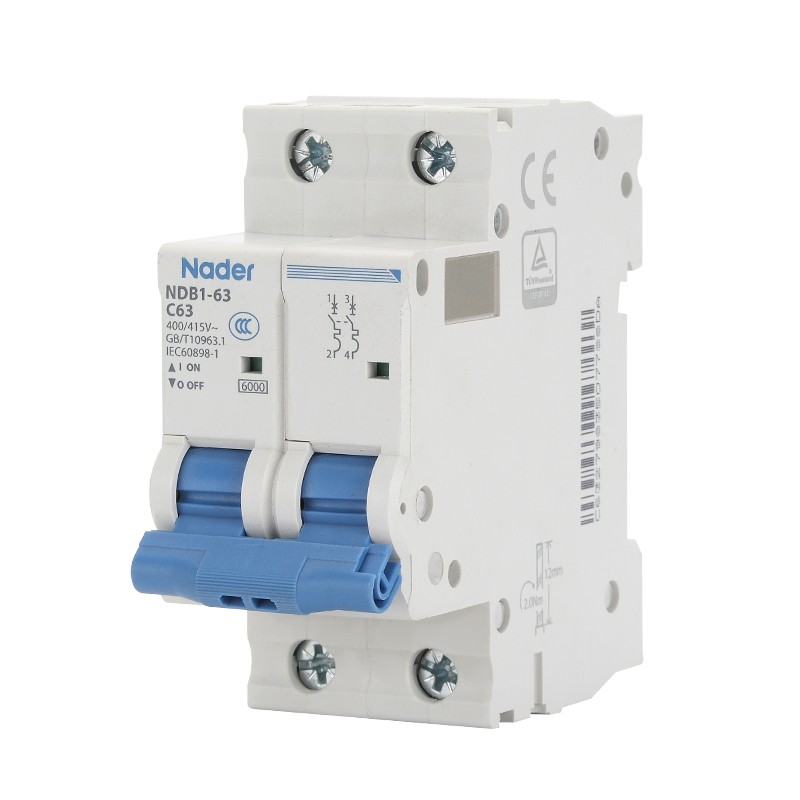 上海良信断路器Nader空气开关NDB1-63C/D型1P2P3P4P小型10A16A25A