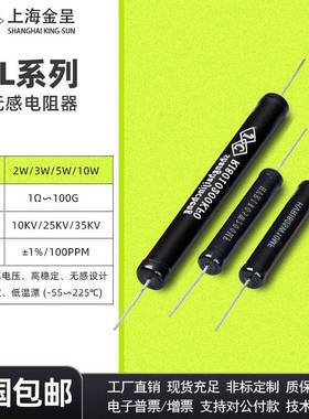 RI80黑色无感高压绝缘耐压检测校准标定电阻2W5W10W1M10M100M1G1%