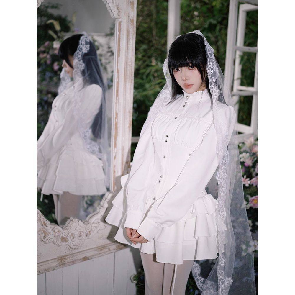 白昼莉莉丝 设计哥特复古冬季新款清楚系优雅气质收腰蕾丝连衣裙,女装/女士精品,连衣裙,淘宝优惠券,粉丝福利购,淘宝优惠卷