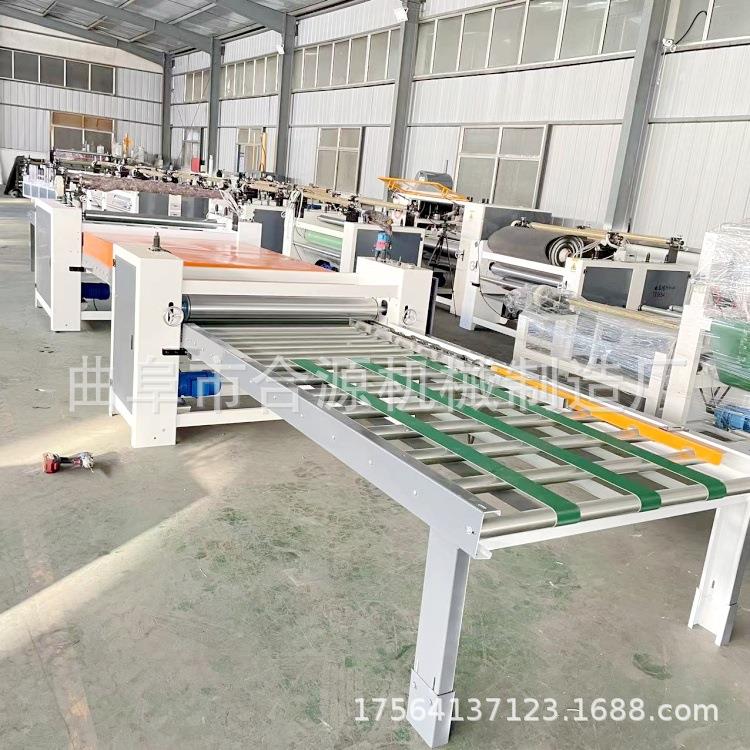 多功能木饰面板木纹纸密度板贴纸机 自动码垛 PET铝箔铝皮贴面机