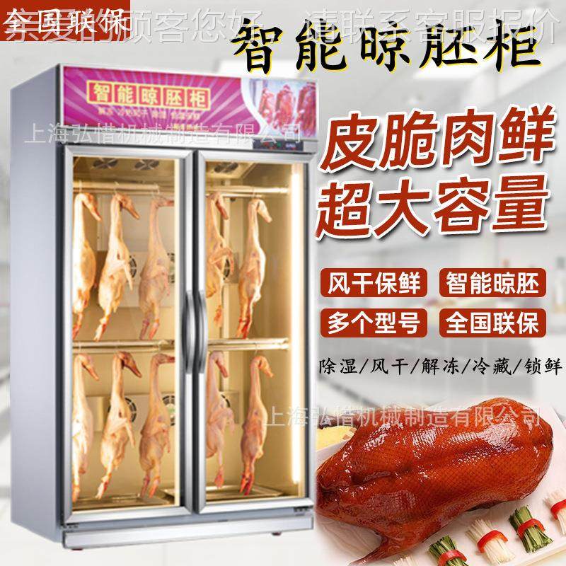 双门晾鸭柜 风冷解冻柜 晾胚柜烤鸭烧鹅乳鸽烧鸡抽湿除湿柜晾胚柜