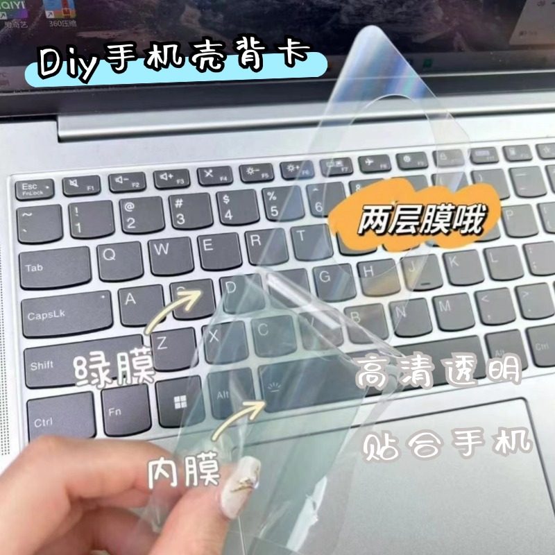 三星zflod6/s25urtla/24/23透明手机壳背卡diy材料包配件打底贴纸素材工具折叠屏Flip6/5/4自制手工咕卡贴画