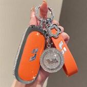 适用理想L6 L9钥匙套proF专用汽车真皮壳扣高级简约女高级