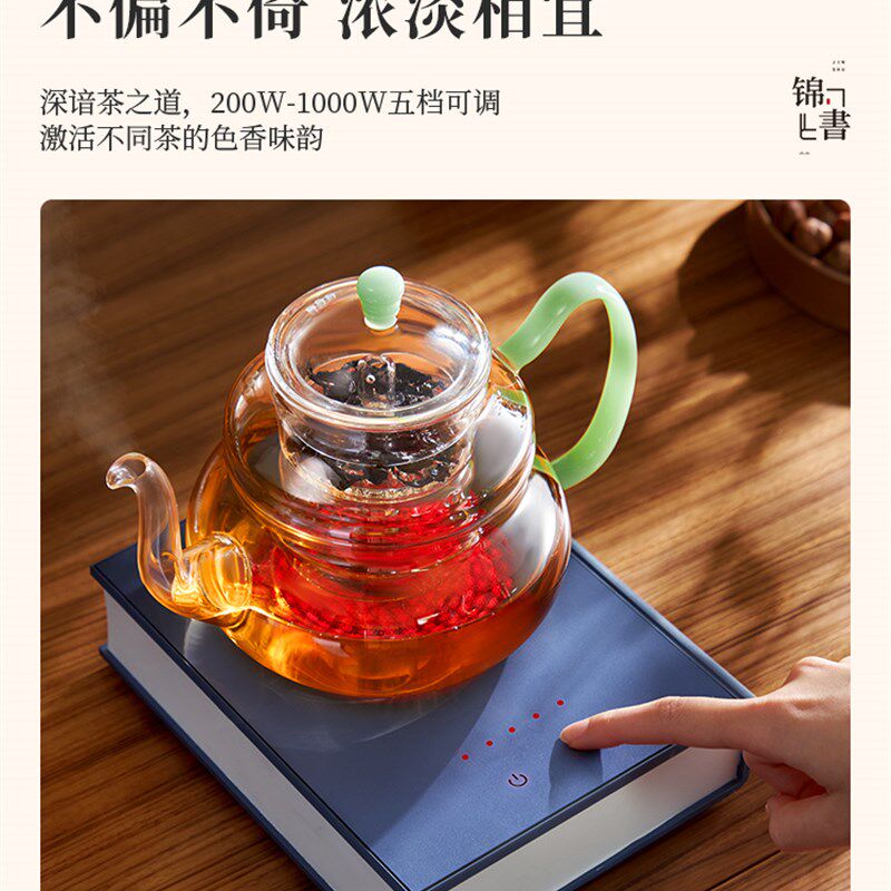 德铭堂茶b炉套装金枢电陶瓷炉茶炉玻璃锅银锅专用电茶炉小户