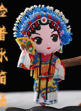重阳节脸谱冰箱贴国风穆桂英京剧磁吸贴会议纪念品送老外礼品