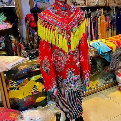 速发装曲服装京蟒凤袍杨贵醉妃酒缎团凤蟒袍凤冠霞披古戏皇后戏服