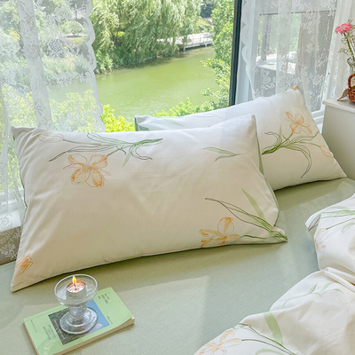 速发纯棉枕头套100全套枕棉一对装48cmx74c用整头枕芯内胆套