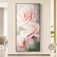 花開富貴牡丹掛壁畫入戶玄關(guān)走裝飾畫AL728671花卉現(xiàn)代簡(jiǎn)約氣大客