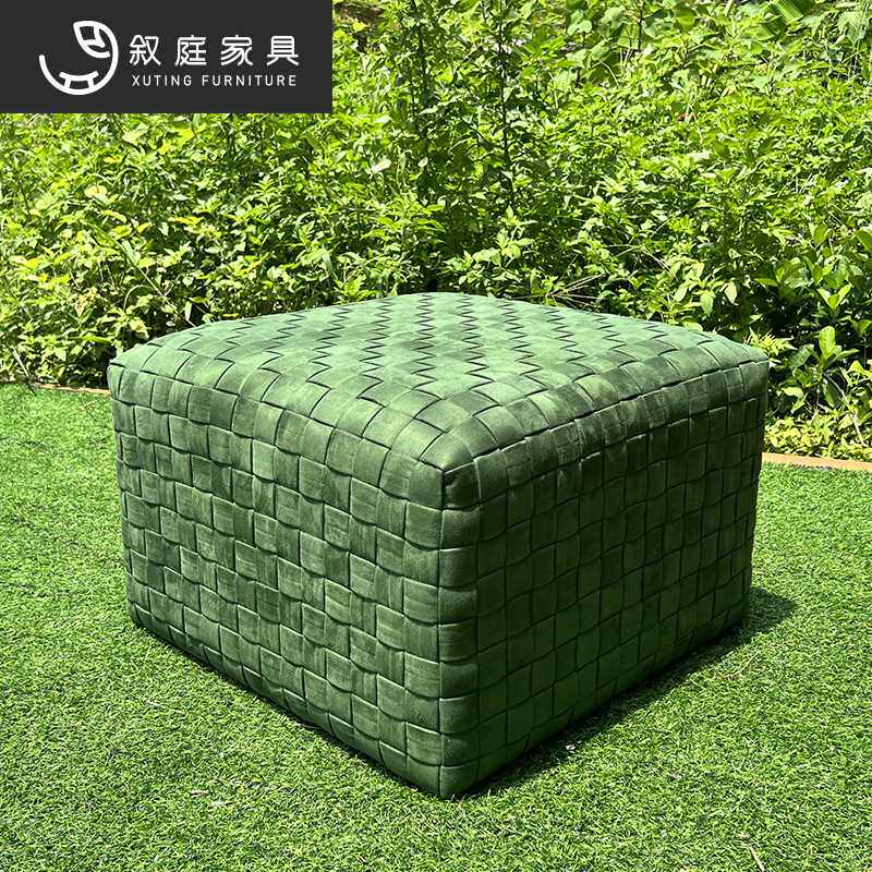 布艺小凳子家用矮凳脚踏圆凳简约客厅沙发茶几凳创意墩子实木内胆