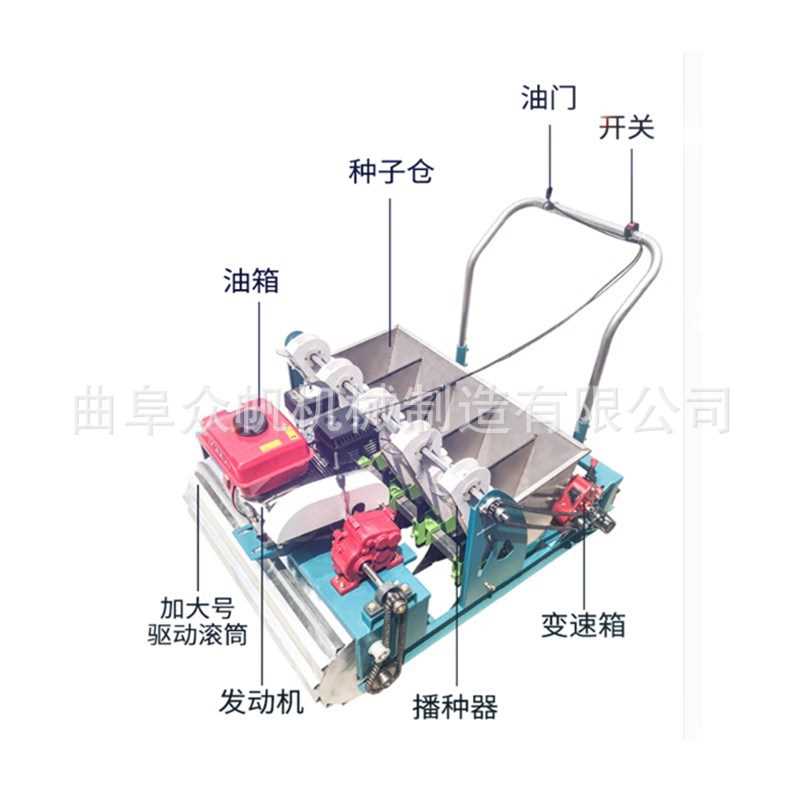 省人工率农用种蒜机 单行双行三行种植机 人力手推大蒜播种机