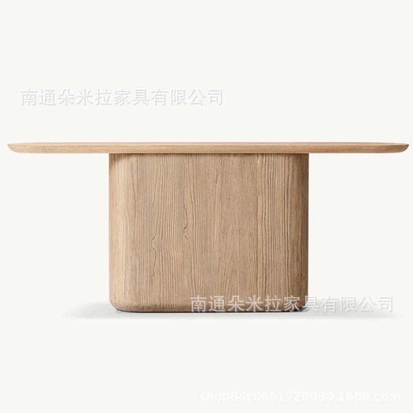 RH美式乡村实木复古玄关桌