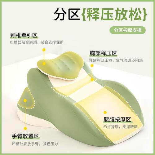 床上趴枕床头躺睡枕记棉靠忆垫卧趴着睡PSZ-001觉玩手机看睡书俯