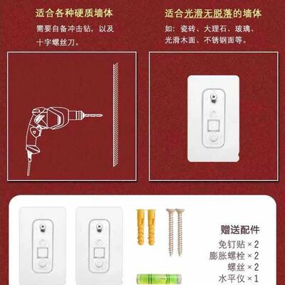 衣服钩玄墙上免打孔实木排钩创F766985J意琴入关户进门墙键挂壁木