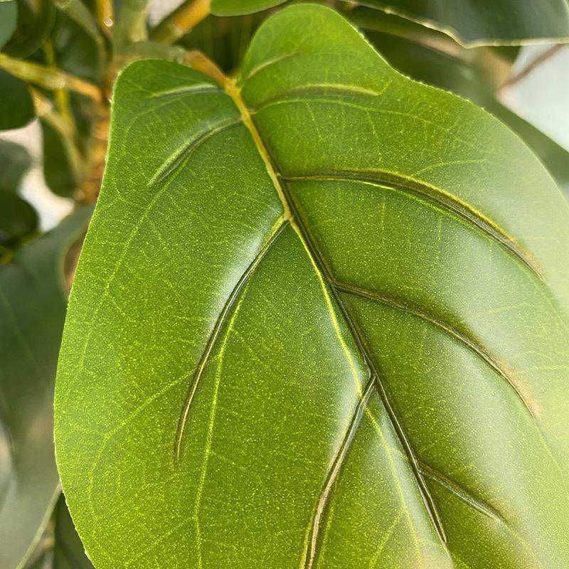 盆栽植物北室内欧绿植仿真树CXQ盆景客厅装饰件落地风琴叶摆榕大
