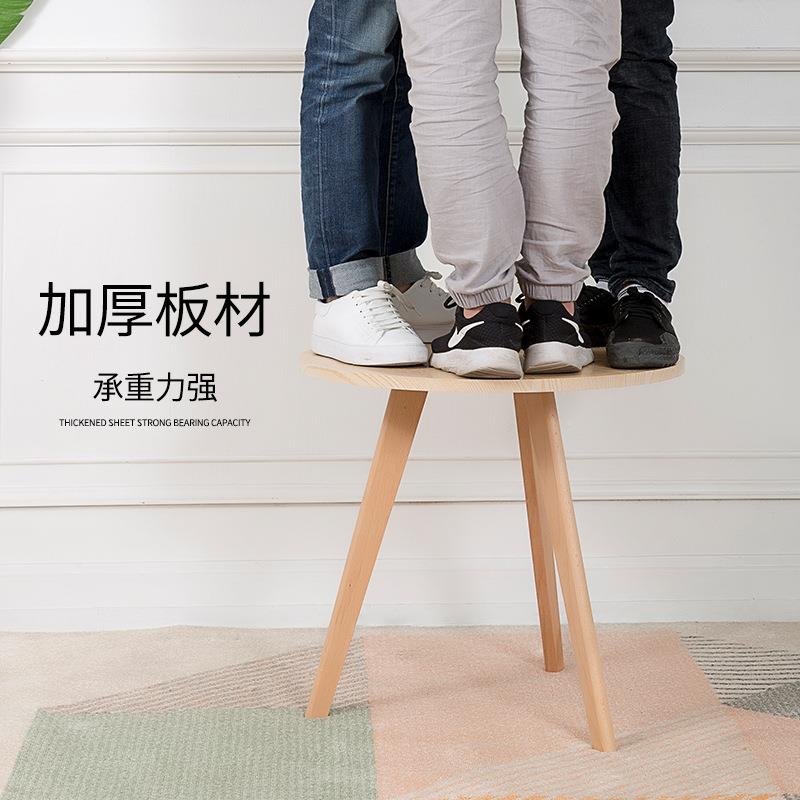 P厂茶家特惠实木3茶几现代约客厅卧NOY室简书房户外小户型圆形几
