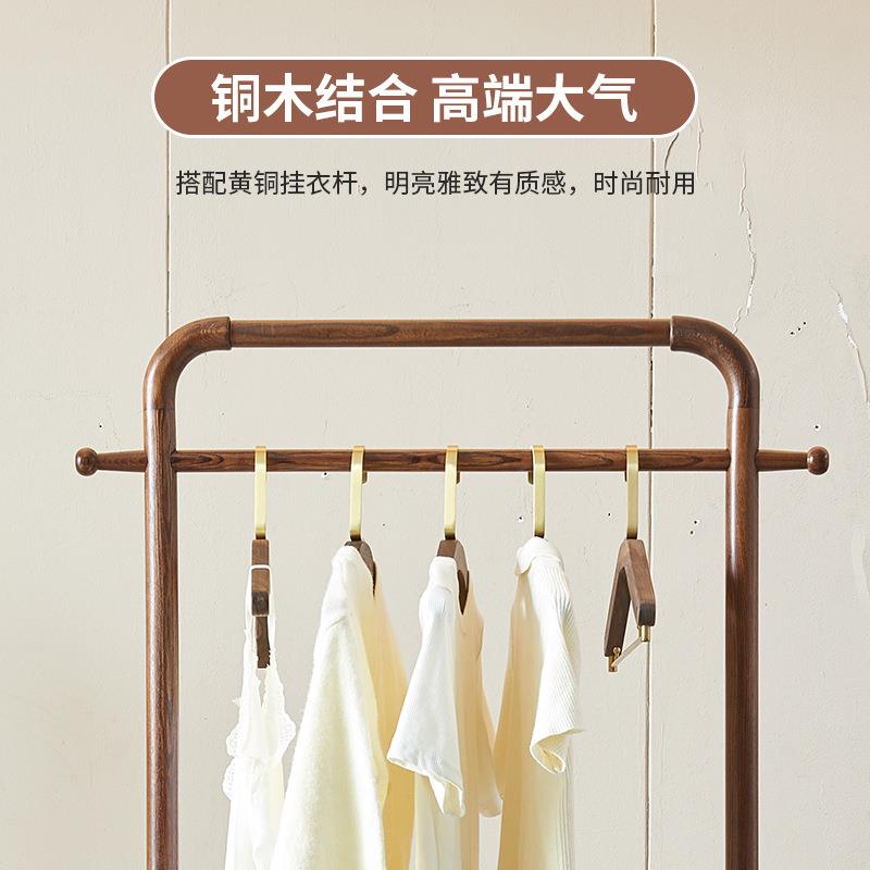 直供可简约室内挂衣架衣架调地节VIU展示架实木双层移动货架衣帽