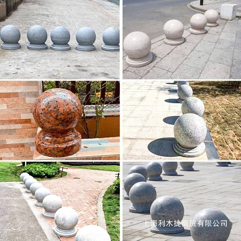 水泥圆球模具栏杆花瓶柱装饰摆件罗马柱子挡车隔离墩路障石球模型