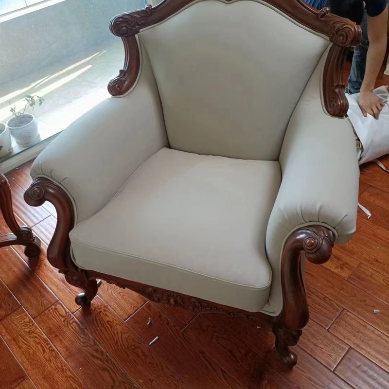 现货杭州地区旧沙发维修翻新欧式美式牛皮沙发免费上门清洗保养换