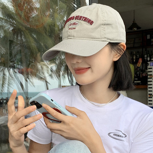 春野森川｜棒球帽女宽帽檐加大加宽鸭舌帽日系简约大头围百搭帽子
