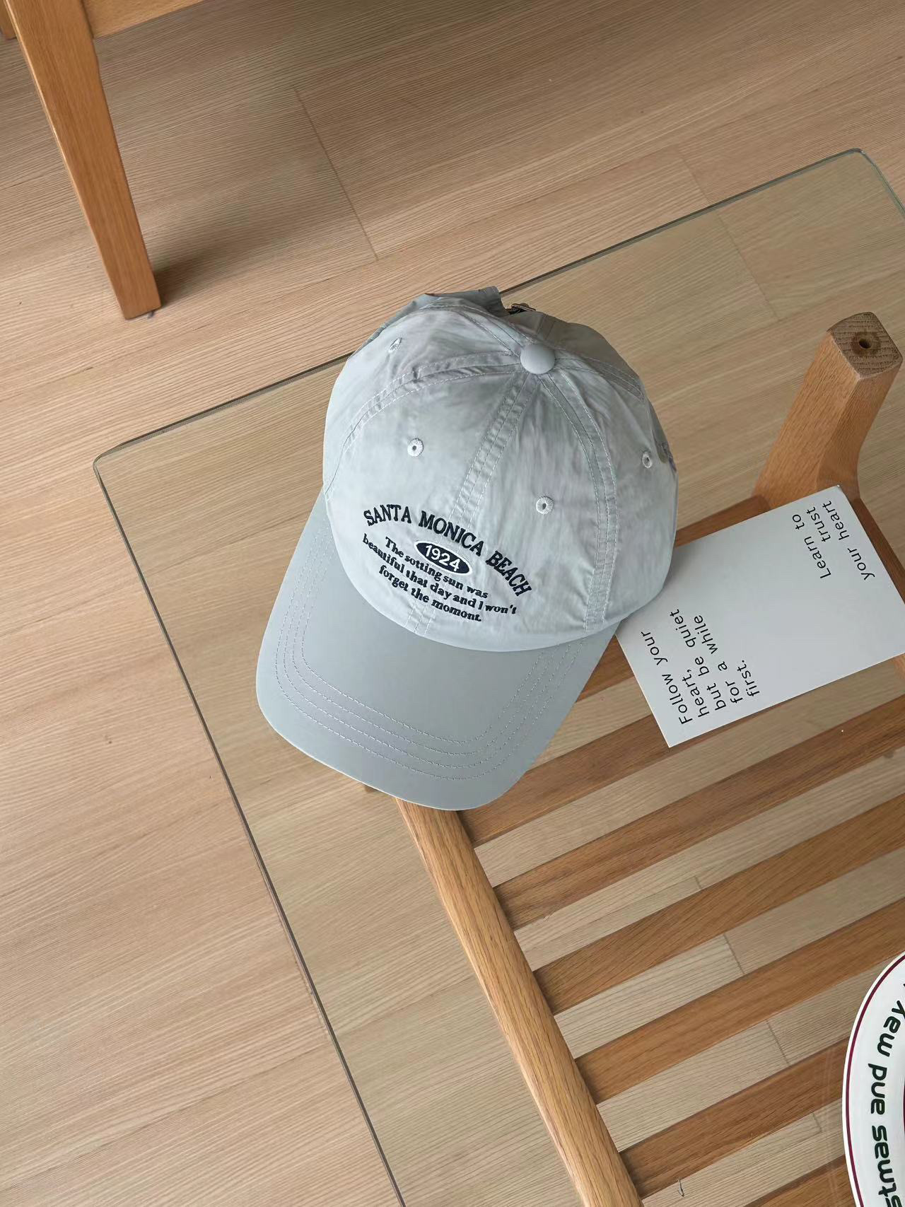 春野森川｜透气速干鸭舌帽男女薄款遮阳韩版刺绣字母软顶棒球帽图片