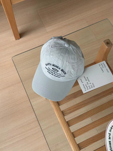 春野森川｜透气速干鸭舌帽男女薄款遮阳韩版刺绣字母软顶棒球帽