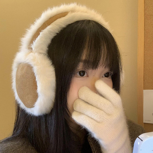 春野森川｜麂皮绒毛绒耳罩 保暖护耳套耳包耳暖耳捂子耳帽 冬季