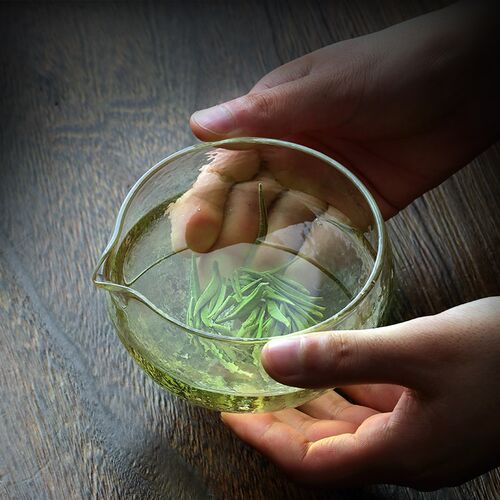 玻璃泡茶碗泡绿茶专用茶具泡茶器耐热分茶茶勺P日式功夫茶茶壶套
