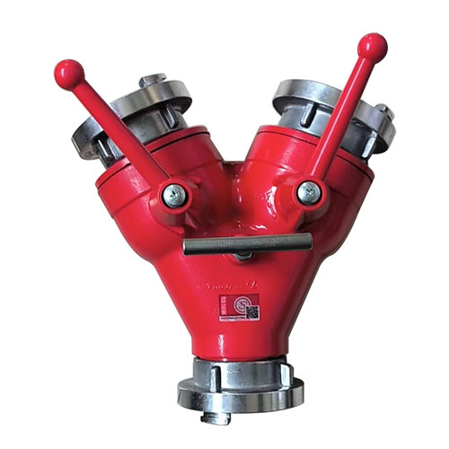 消防二分水器 FII65/65*2-1.6型 加N厚内扣式 高邮消防装备