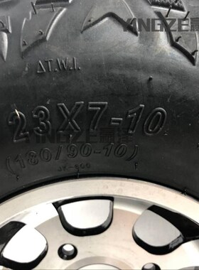 四轮越野钢管卡丁j车10寸轮胎沙滩车23X7-10寸真空A字轮胎铝轮毂