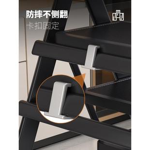 梯子家用折叠伸缩小型轻便三步梯凳多功能人字梯踏步爬梯收缩楼梯