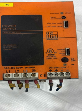 IFM易福门 DN2033开关电源  成色如图 功能包好（夫美商行）