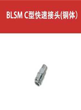 SNS 神驰气动小型C式快速接头BLSM-10 20 30SF PF SH PH PP SP铜