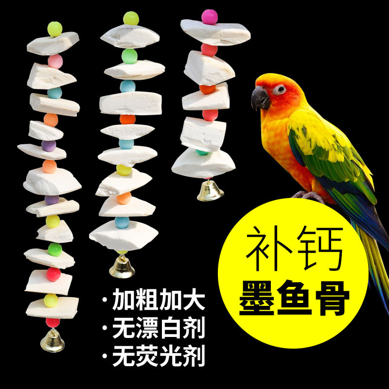 墨鱼骨鹦鹉专用玄凤虎皮牡丹鹦鹉磨牙棒补钙啃咬玩具用零食大块