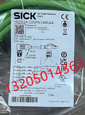 2106164 YN2D24-100PN1MRJA4西克插头和电缆原装正（特价订货）