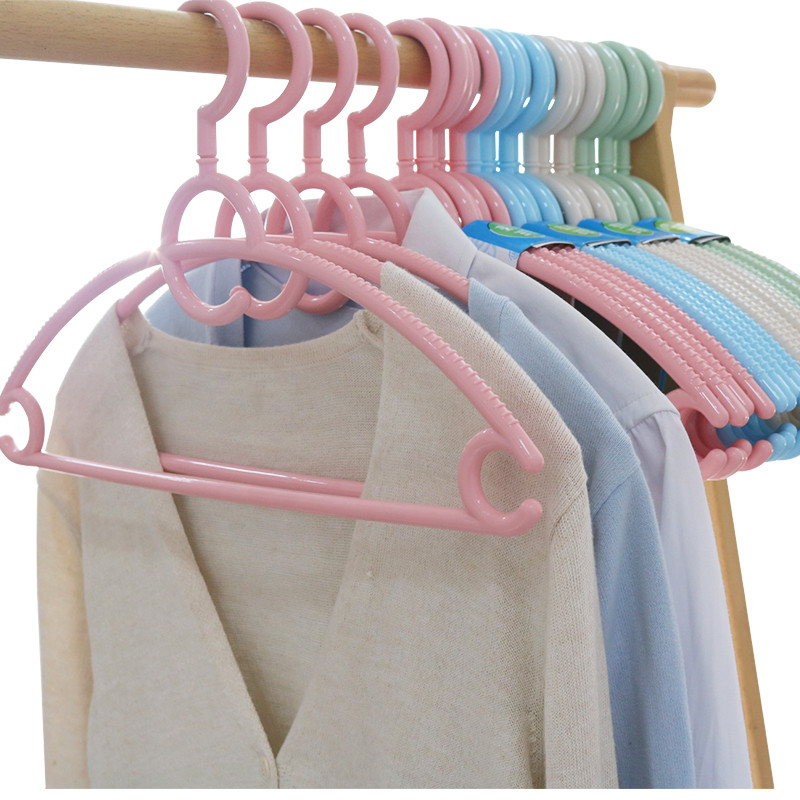 衣架成人加粗塑料衣撑痕衣服挂晾衣服架可转头弧形防滑家用晾晒