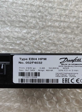 EBI4HPM点火变压器052F4032,DANFOSS（憨憨电子）