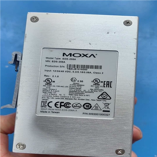 MOXA摩莎8口工業交換機 208A 實物圖拍攝 議價 EDS