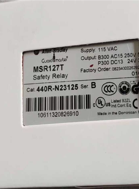 AB罗可韦尔安全继电器MSR127TP 440R-N2313议价