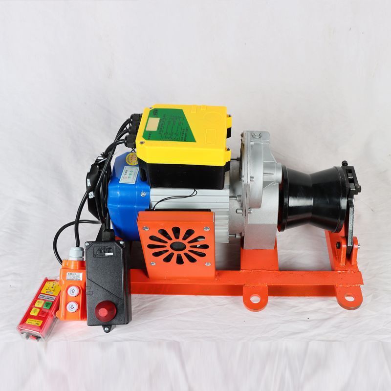 220v380v大功率电缆牵引绞磨机小型电动拉线电缆卷扬新款绞盘家用