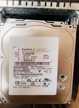 议~IBM 44W2245 15K SAS 600G