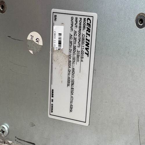 (询价)英威腾变频器CI800-11-0315-4 （315KW）原