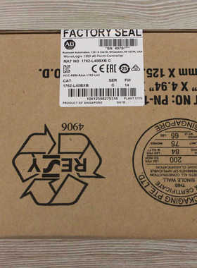 1762-L40BXBR原装美国AB罗克韦尔PLC模块质保一年MIcroLogix1200~