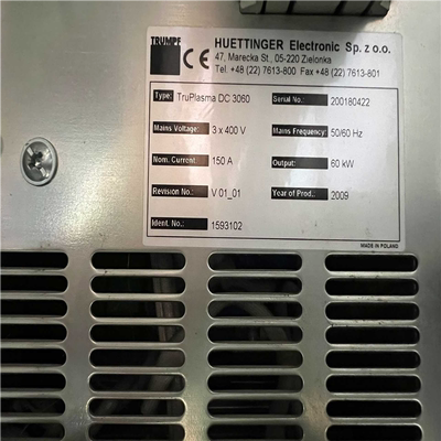德国霍廷格HUTTINR TruPlasma DC 30~议价